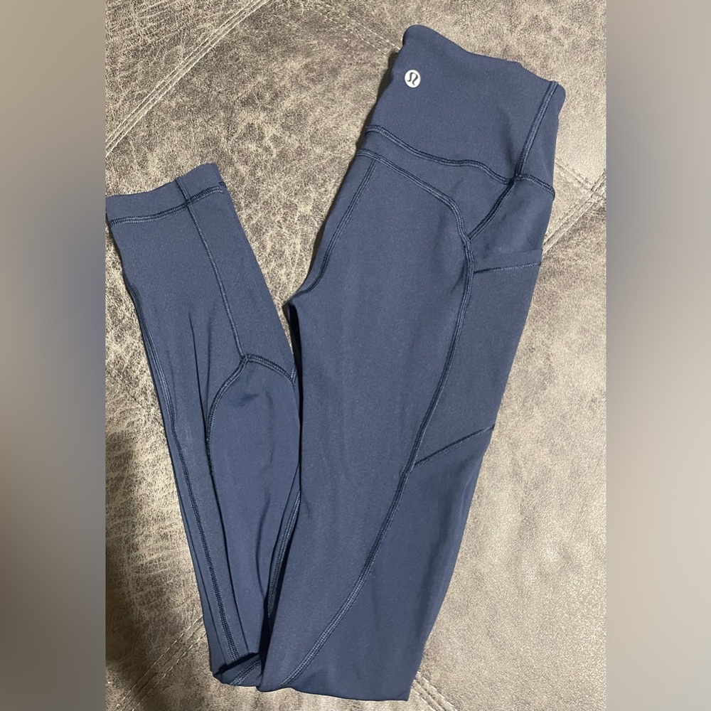 Lululemon Navy Blue Leggings with Pockets